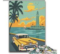 Rompecabezas para Adultos y Adolescentes, 2000 Piezas, póster de Viaje a Cuba, Apto para Mayores de 14 años Difícil de completar, Pero Divertido y Divertido Gran Regalo 70x100cm