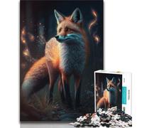 Rompecabezas para Adultos y Adolescentes: adorables Rompecabezas de Zorros para Adolescentes, un desafío difícil para aliviar el estrés, un Regalo de Amigo Secreto (tamaño 75x50cm)