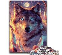 Rompecabezas para Adultos y Adolescentes: Atrapa a un Lobo con Red, Rompecabezas para Adultos, desafío de Inteligencia Cerebral, Juguetes adictivos para decoración del hogar (75x50cm)