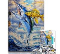 Rompecabezas para Adultos y Adolescentes: Blue Marlin, 1000 Piezas Un Juego desafiante, Ideal para Regalar a Toda la Familia (tamaño 38x26cm)