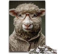 Rompecabezas para Adultos y Adolescentes: Burro con Gafas, 1000 Piezas, desafiantes Juegos Familiares, Juguetes para Decorar la Pared del hogar (50x75cm)