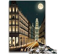 Rompecabezas para Adultos y Adolescentes de 1000 Piezas: Viaje a Madrid, España, para Mayores de 14 años Difícil de completar, Pero Divertido y Divertido Regalo de cumpleaños (tamaño 38x52cm)