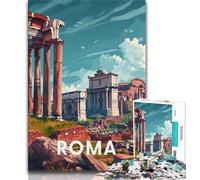 Rompecabezas para Adultos y Adolescentes: Foro Romano de Roma Un Juego desafiante Toda la Familia (75x50cm)
