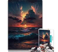 Rompecabezas para Adultos y Adolescentes: Hermosos Rompecabezas de atardeceres para Adolescentes, un desafío difícil para aliviar el estrés, Regalos de Amigo Secreto (tamaño 38x26cm)