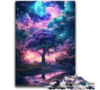 Rompecabezas para Adultos y Adolescentes: Increíble fantasía de neón, Naturaleza, 1000 Piezas para Adultos, Juegos Divertidos, Cada Pieza es única, desafiante Juego Familiar y Divertido, 50x75cm
