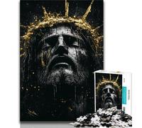 Rompecabezas para Adultos y Adolescentes: Jesús, un Juego para aliviar el estrés y Matar el Tiempo en casa, con póster a Juego y Hoja de Trivia de 38x26cm