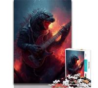 Rompecabezas para Adultos y Adolescentes: Monstruo Tocando la Guitarra Rompecabezas para Adolescentes, un desafío difícil y antiestrés Regalos de Amigo Secreto (tamaño 38x26cm)