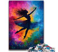 Rompecabezas para Adultos y Adolescentes, Pintura al óleo de Bailarina de Ballet para Juego Educativo, desafío, colección de Artistas de Juguetes, Bellas Artes, 26x38cm