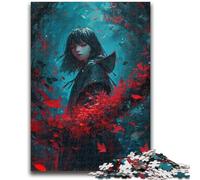Rompecabezas para Adultos y Adolescentes, Rompecabezas de Anime, Juego de Preguntas y respuestas de Brujas, Toda la Familia, 50x75cm