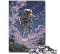 Rompecabezas para Adultos y Adolescentes, Rompecabezas de astronautas, Juego de Preguntas, Toda la Familia, 50x75cm