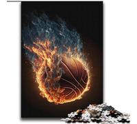Rompecabezas para Adultos y Adolescentes, Rompecabezas de Baloncesto con Fuego, Apto para Mayores de 14 años, Juego Educativo, desafío, Juguete, Regalo de cumpleaños, 70x100cm