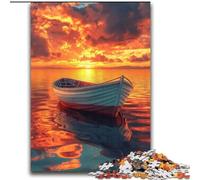 Rompecabezas para Adultos y Adolescentes, Rompecabezas de Barco en el mar, Juego de Preguntas, Toda la Familia, 70x100cm