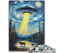 Rompecabezas para Adultos y Adolescentes, Rompecabezas de Cielo Nocturno, ovnis, Juguetes educativos, Juegos antiestrés, decoración única para el hogar y Regalos, 50x75cm