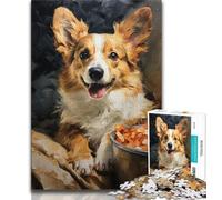 Rompecabezas para Adultos y Adolescentes Rompecabezas de Corgi para Adolescentes, un desafío difícil para aliviar el estrés Regalos de Amigo Secreto (tamaño 38x26cm)
