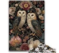 Rompecabezas para Adultos y Adolescentes, Rompecabezas de fantasía de búho, Apto para Mayores de 14 años, Juegos Familiares, Regalo Ideal para Toda la Familia, 26x38cm