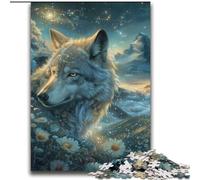 Rompecabezas para Adultos y Adolescentes, Rompecabezas de fantasía, Juego de Preguntas sobre Lobos, Toda la Familia, 70x100cm