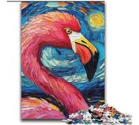Rompecabezas para Adultos y Adolescentes, Rompecabezas de flamencos en el Cielo Nocturno para Mayores de 14 años, Juegos educativos para Adultos y Adolescentes, Obra de Arte de Regalo, 70x100cm