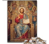 Rompecabezas para Adultos y Adolescentes, Rompecabezas de Jesús, Juguetes educativos, Juegos para aliviar el estrés, interacción Entre Padres e Hijos tamaño 50x75cm