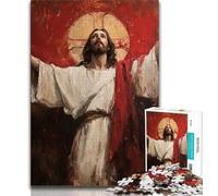 Rompecabezas para Adultos y Adolescentes Rompecabezas de Jesús para Adolescentes, un desafío difícil para aliviar el estrés Regalos de Amigo Secreto (tamaño 38x26cm)