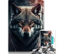 Rompecabezas para Adultos y Adolescentes Rompecabezas de Lobos para Adultos Juego desafiante para Todos para Mujeres Regalos para Hombres 38x26cm