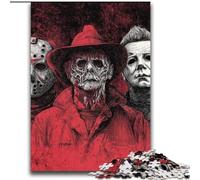 Rompecabezas para Adultos y Adolescentes, Rompecabezas de películas de Terror, Juego de Preguntas, Toda la Familia, 70x100cm