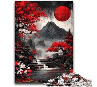 Rompecabezas para Adultos y Adolescentes, Rompecabezas del Misterioso Monte Fuji para Mayores de 14 años, Juego Intelectual, Regalos de cumpleaños y Navidad, 26x38cm