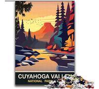 Rompecabezas para Adultos y Adolescentes, Rompecabezas del Valle de Cuyahoga, para Mayores de 14 años, Juego desafiante y Familiar, Gran Juego de 70x100cm
