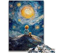 Rompecabezas para Adultos y Adolescentes Rompecabezas El Principito del Cielo Nocturno Apto para Mayores de 14 años Juegos Familiares Oferta como Regalo para Toda la Familia 26x38cm