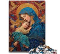 Rompecabezas para Adultos y Adolescentes, Rompecabezas, Retrato de María la Madre, Juego desafiante, Juguetes, Regalo para Toda la Familia, para Mayores de 14 años, 50x75cm