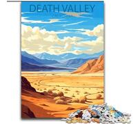Rompecabezas para Adultos y Adolescentes, Valle de la Muerte, California, para Mayores de 14 años, Juego desafiante y Familiar, Gran Rompecabezas de 26x38cm