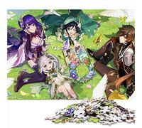 Rompecabezas para Adultos y niños1000 Piezas Genshin Impact Puzzle para Adultos Rompecabezas de cartón Juego desafiante Rompecabezas (Tamaño 26x38cm)