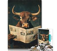 Rompecabezas para Adultos Yak Adult Jigsaw Juego Familiar antiestrés desafío difícil Adecuado para Parejas 75x50cm