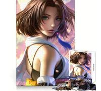 Rompecabezas para Adultos Yuna Final FantasyxPortrait, 1000 Piezas, Ejercicio Inteligente, Tiempo de relajación, Bordes precisos, Regalo navideño (38x52cm)