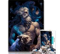 Rompecabezas para Adultos: Zeus y su compañero 1000 Piezas Juego de ingenio decoración de Pared cumpleaños y Navidad 26x38cm