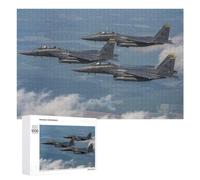 Rompecabezas para Adultos1000 PCS Air Force F15E Rompecabezas para Adolescentes Juego Práctico Regalos para Mujeres Regalos De Cumpleaños Únicos 1000 PCS