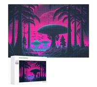 Rompecabezas para Adultos1000 PCS Alien Forest Encounter -1 Rompecabezas para Adultos Juego De Ingenio Regalo De Cumpleaños para Cumpleaños, Navidad 1000 PCS