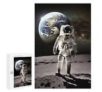 Rompecabezas para Adultos1000 PCS Apollo 11 Earth Portrait Rompecabezas para Adultos Juguete Decoración De Pared Desafío Difícil Cumpleaños Y Navidad 1000 PCS