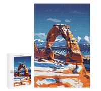 Rompecabezas para Adultos1000 PCS Arches National Park in Winter Rompecabezas para Adultos Juegos Familiares Mejora La Memoria Cumpleaños Y Navidad 1000 PCS