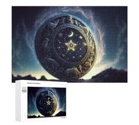 Rompecabezas para Adultos1000 PCS Astrological Wheel of The Stars Rompecabezas para Adolescentes Juego De Ingenio Arte De Pared Cumpleaños 1000 PCS
