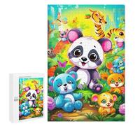 Rompecabezas para Adultos1000 PCS Bright Jungle Friends Rompecabezas De Juguete para Decoración De Pared Difícil Oferta Difícil como Regalo para Toda La Familia 1000 PCS