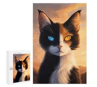 Rompecabezas para Adultos1000 PCS Calico Cat Rompecabezas para Adultos Juego Familiar Vacaciones En Casa Matar El Tiempo para Cumpleaños, Navidad 1000 PCS