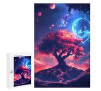 Rompecabezas para Adultos1000 PCS Cosmic Tree of Life Space Planets Nature Landscape Rompecabezas para Adultos Juegos Divertidos Decoración De Pared Oferta como Regalos para Toda La Familia 1000 PCS