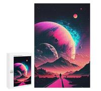 Rompecabezas para Adultos1000 PCS Cosmos Vaporwave Cinematic Rompecabezas para Adolescentes Juegos Relajantes para La Diversión Familiar Actividades Divertidas En Casa 1000 PCS