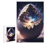 Rompecabezas para Adultos1000 PCS Crack in The Space Egg Rompecabezas para Adultos Juguete Decoración De Pared Desafío Difícil Cumpleaños Y Navidad 1000 PCS