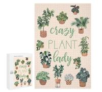 Rompecabezas para Adultos1000 PCS Crazy Plant Lady Rompecabezas para Adultos Juguetes DIY Arte De Pared Cumpleaños Y Navidad 1000 PCS
