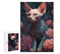 Rompecabezas para Adultos1000 PCS Devon Rex Cat Dream Rompecabezas para Adultos Juguete Decoración De Pared Desafío Difícil Cumpleaños Y Navidad 1000 PCS
