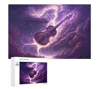 Rompecabezas para Adultos1000 PCS Electric Violin Storm -1 Rompecabezas para Adultos Juegos Relajantes Que Mejoran La Memoria Toda La Familia 1000 PCS