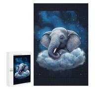 Rompecabezas para Adultos1000 PCS Elephant in The Clouds Rompecabezas para Adultos Juego De Ingenio Regalo De Cumpleaños para Cumpleaños, Navidad 1000 PCS