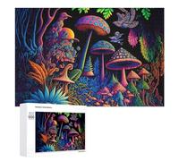 Rompecabezas para Adultos1000 PCS Enchanted Mushroom Forest -3 Rompecabezas para Adultos Juego De Ingenio Regalo De Cumpleaños para Cumpleaños, Navidad 1000 PCS