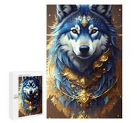 Rompecabezas para Adultos1000 PCS Fantasy Art Wolf Portrait Rompecabezas para Adultos Juguete Decoración De Pared Desafío Difícil Cumpleaños Y Navidad 1000 PCS